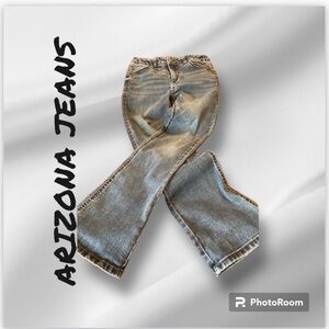 ARIZONA kids BOOTCUT Jeans /Size 12 adjustable waist Light wash Denim /Worn Once